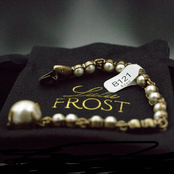 LULU FROST FAUX PEARL SNAKE BRACELET -  JBTYPA1 - Picture 3 of 7